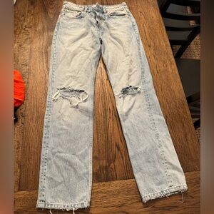 Zara Distressed Jeans - Dad Fit